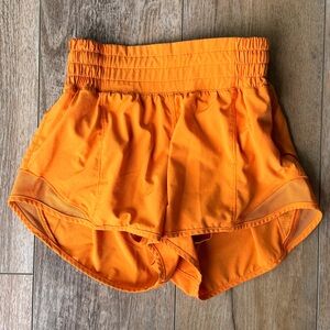 lululemon athletica Orange Athletic Shorts
